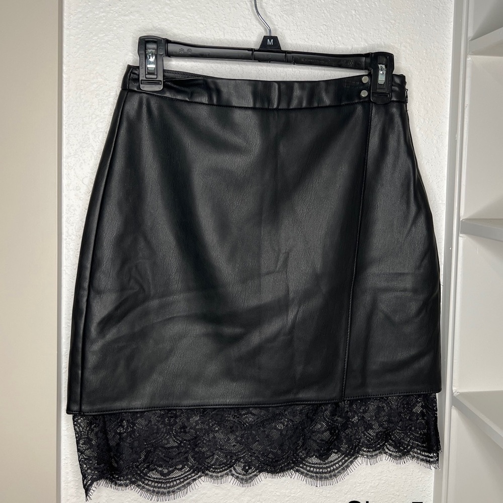 Vegan leather skirt